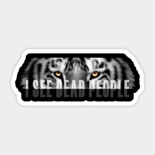 I See Dead People Lion Vector Graphic Design Sticker